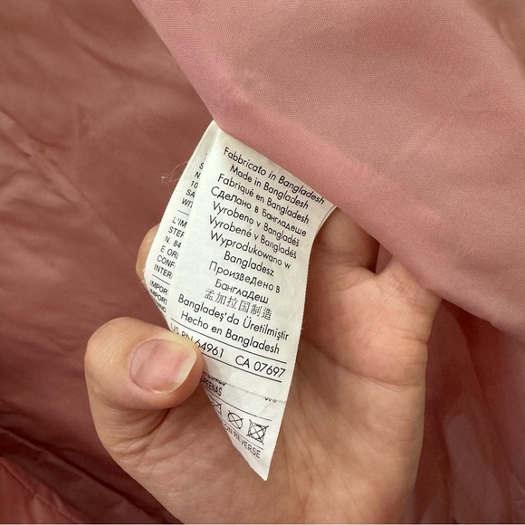 [SOLD] United Colors of Benetton: Long Winter Jacket in Pink (L, fits like S) - Picture 10 of 11